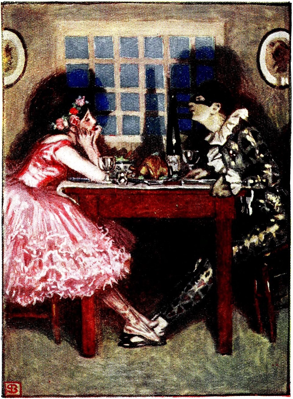 Pagliacci - Colombina e Arlecchino a cena